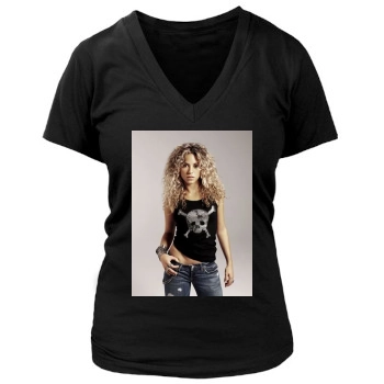 Shakira Women's Deep V-Neck TShirt