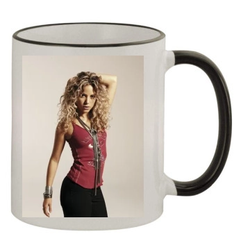 Shakira 11oz Colored Rim & Handle Mug