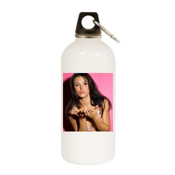 Alina Vacariu White Water Bottle With Carabiner