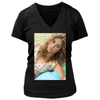 Shakira Women's Deep V-Neck TShirt