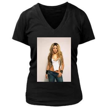 Shakira Women's Deep V-Neck TShirt