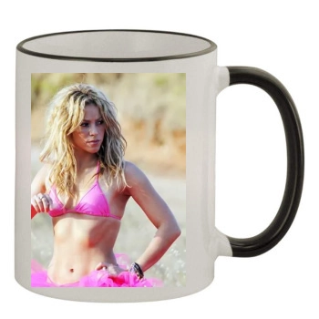 Shakira 11oz Colored Rim & Handle Mug