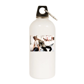 Shane van der Westhuizen White Water Bottle With Carabiner