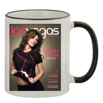 Shania Twain 11oz Colored Rim & Handle Mug