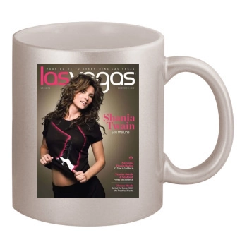 Shania Twain 11oz Metallic Silver Mug