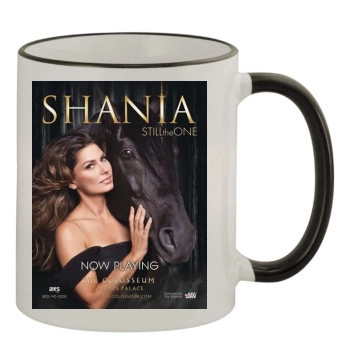 Shania Twain 11oz Colored Rim & Handle Mug