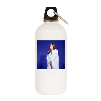 Shannen Doherty White Water Bottle With Carabiner