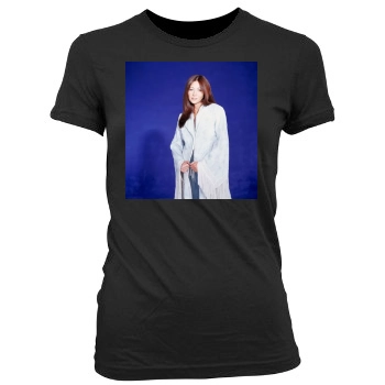 Shannen Doherty Women's Junior Cut Crewneck T-Shirt