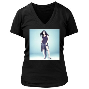 Shannen Doherty Women's Deep V-Neck TShirt