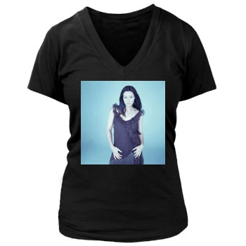 Shannen Doherty Women's Deep V-Neck TShirt