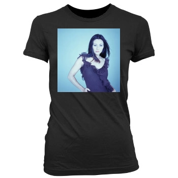 Shannen Doherty Women's Junior Cut Crewneck T-Shirt