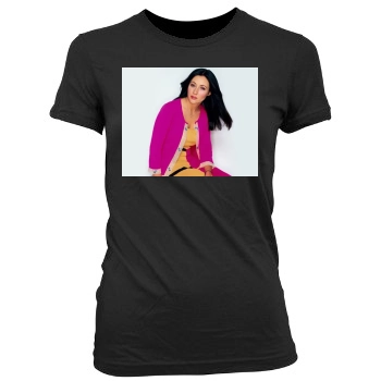 Shannen Doherty Women's Junior Cut Crewneck T-Shirt