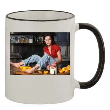 Shannen Doherty 11oz Colored Rim & Handle Mug