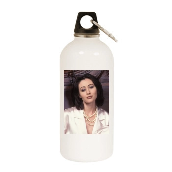 Shannen Doherty White Water Bottle With Carabiner