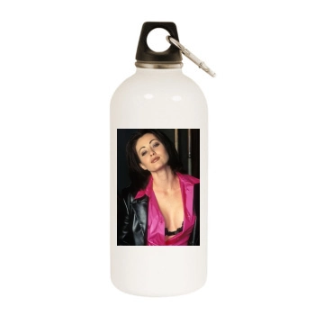 Shannen Doherty White Water Bottle With Carabiner