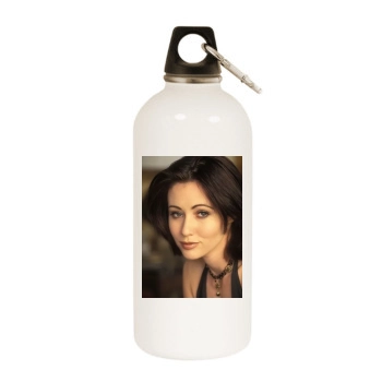 Shannen Doherty White Water Bottle With Carabiner