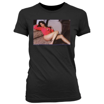 Shannen Doherty Women's Junior Cut Crewneck T-Shirt