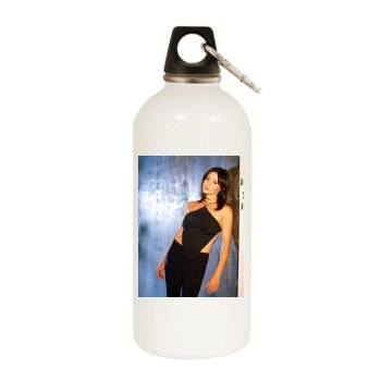 Shannen Doherty White Water Bottle With Carabiner