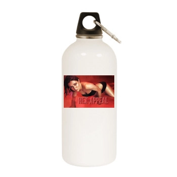 Shannen Doherty White Water Bottle With Carabiner