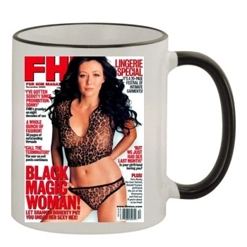 Shannen Doherty 11oz Colored Rim & Handle Mug