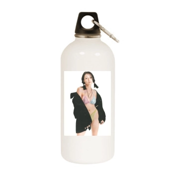 Shannen Doherty White Water Bottle With Carabiner