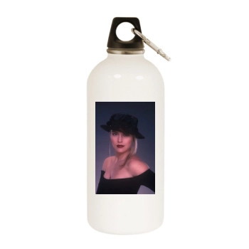 Sharon Stone White Water Bottle With Carabiner