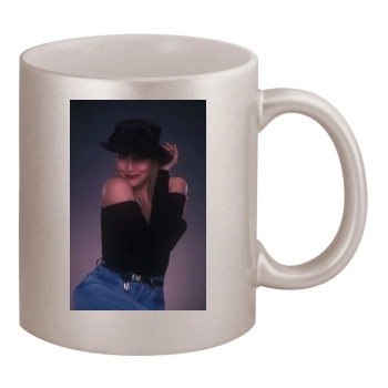 Sharon Stone 11oz Metallic Silver Mug