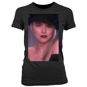 Sharon Stone Women's Junior Cut Crewneck T-Shirt