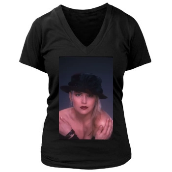 Sharon Stone Women's Deep V-Neck TShirt