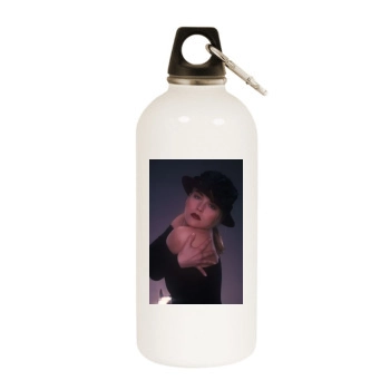 Sharon Stone White Water Bottle With Carabiner