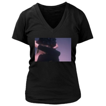 Sharon Stone Women's Deep V-Neck TShirt