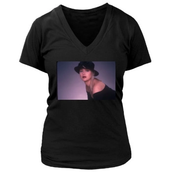 Sharon Stone Women's Deep V-Neck TShirt