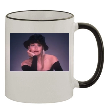 Sharon Stone 11oz Colored Rim & Handle Mug