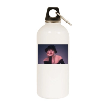 Sharon Stone White Water Bottle With Carabiner