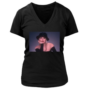 Sharon Stone Women's Deep V-Neck TShirt