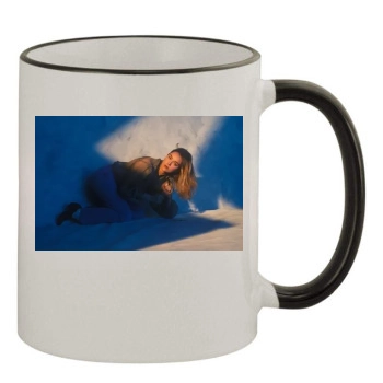 Sharon Stone 11oz Colored Rim & Handle Mug