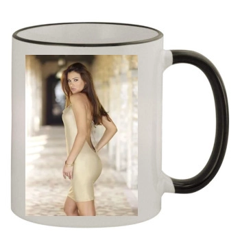 Alina Vacariu 11oz Colored Rim & Handle Mug