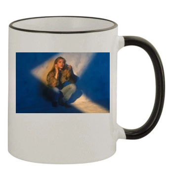 Sharon Stone 11oz Colored Rim & Handle Mug