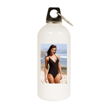 Alina Vacariu White Water Bottle With Carabiner