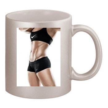 Shawn Johnson 11oz Metallic Silver Mug