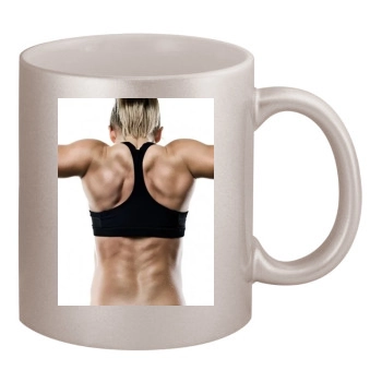 Shawn Johnson 11oz Metallic Silver Mug