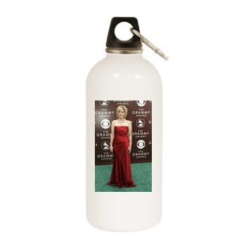 Alison Krauss White Water Bottle With Carabiner