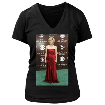 Alison Krauss Women's Deep V-Neck TShirt