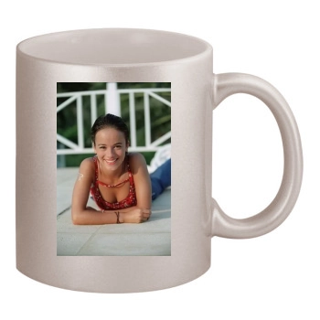 Alizee 11oz Metallic Silver Mug