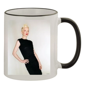 Shirley Manson 11oz Colored Rim & Handle Mug