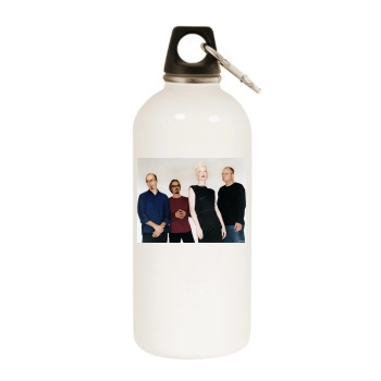 Shirley Manson White Water Bottle With Carabiner