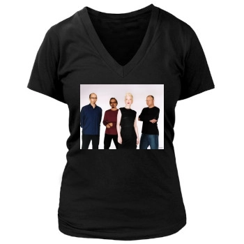 Shirley Manson Women's Deep V-Neck TShirt