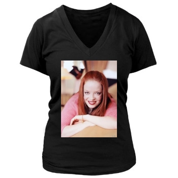 Shirley Manson Women's Deep V-Neck TShirt