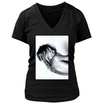 Sienna Miller Women's Deep V-Neck TShirt