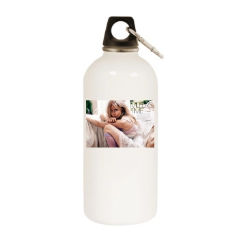 Sienna Miller White Water Bottle With Carabiner